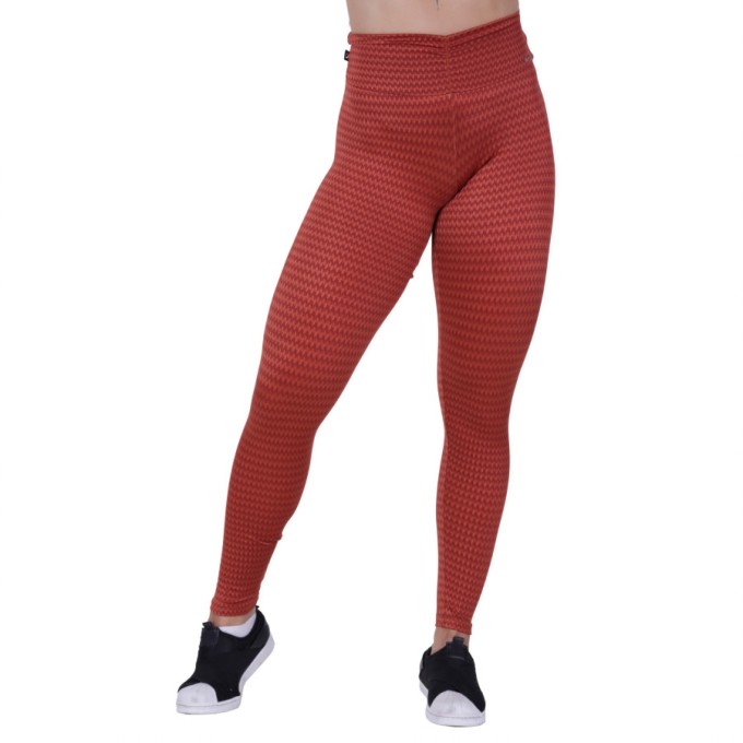 Legging Fitness Franzido Cós Cirre Texturado Brilho