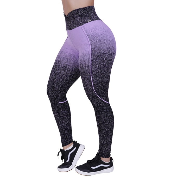 Legging Fitness Feminina Empina Bumbum Degrade Poliamida