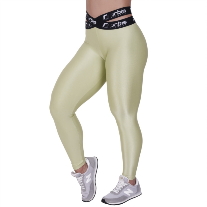 Calça legging feminina poliamida elástico orbis na cintura