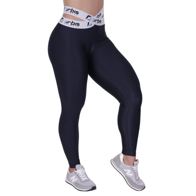 Calça legging feminina poliamida elástico orbis na cintura