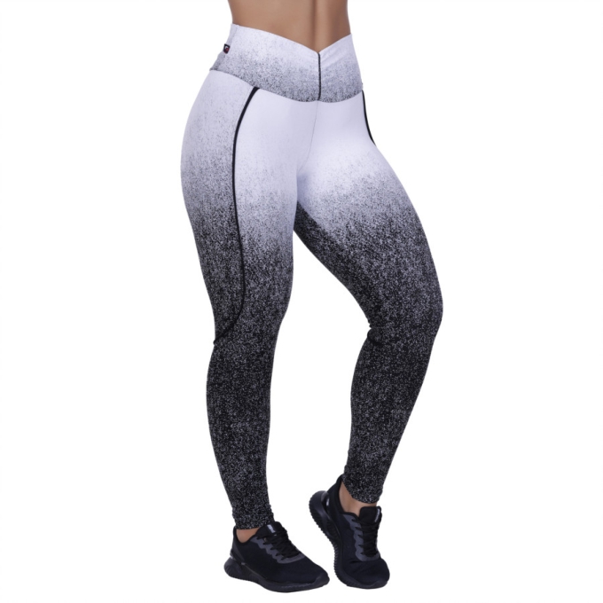 Legging Fitness Feminina Empina Bumbum Degrade Poliamida