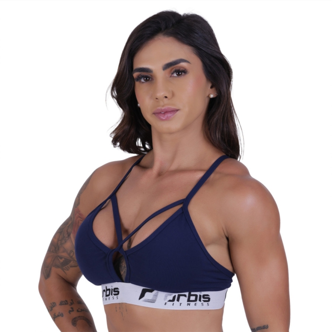 Top Fitness Feminino Supplex Bojo Removível